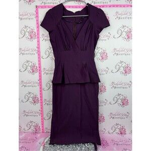 Stop Staring dress long Plum Purple Peplum Dress
